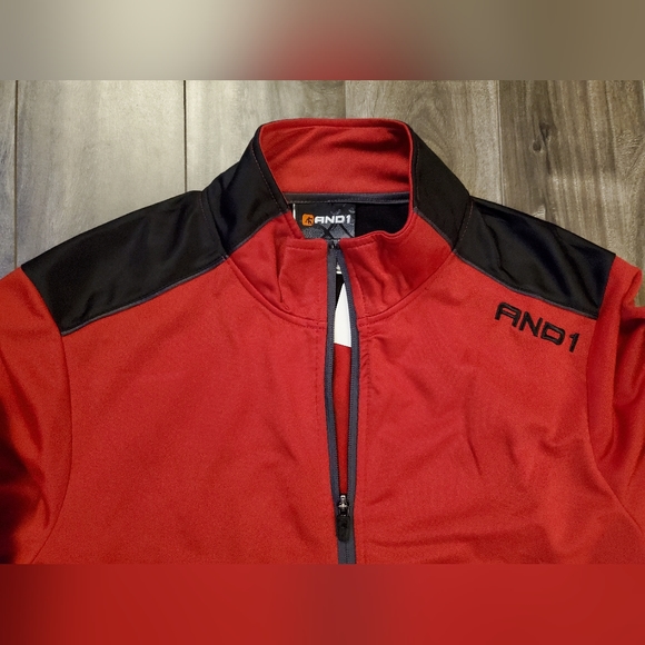 NWOT Sz S & M AND1 Zip-Up - Picture 3 of 5